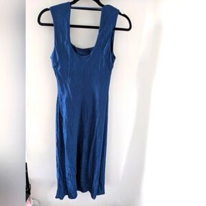 Dynamite Blue Sheath Midi Dress for Cocktail